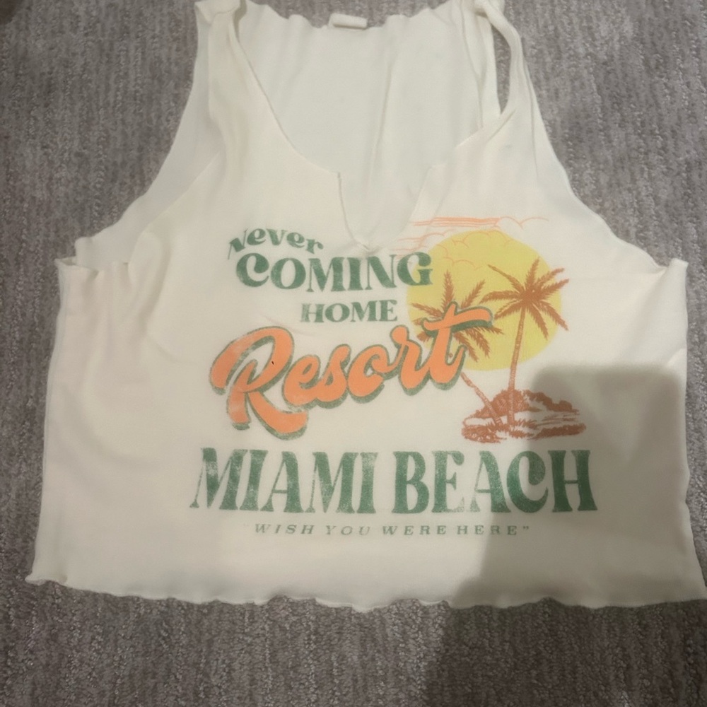 Miami Beach Cropped Camisole